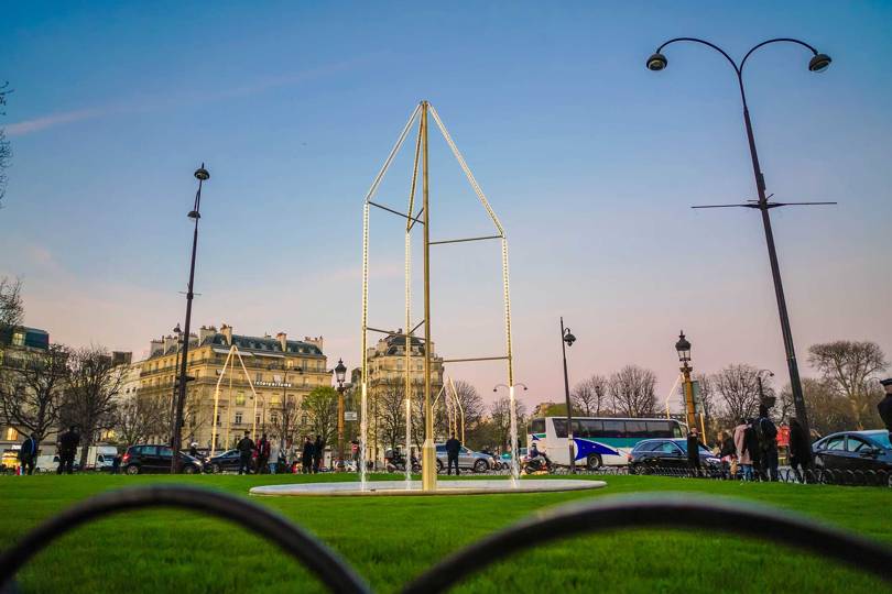 In March 2019, the Champs-Élysées' six fountains were restored and redesigned by Ronan & Erwan Bouroullec, with installations of Swarovski crystal for extra sparkle Paris Has A Makeover For The 21st-Century Shopper-6