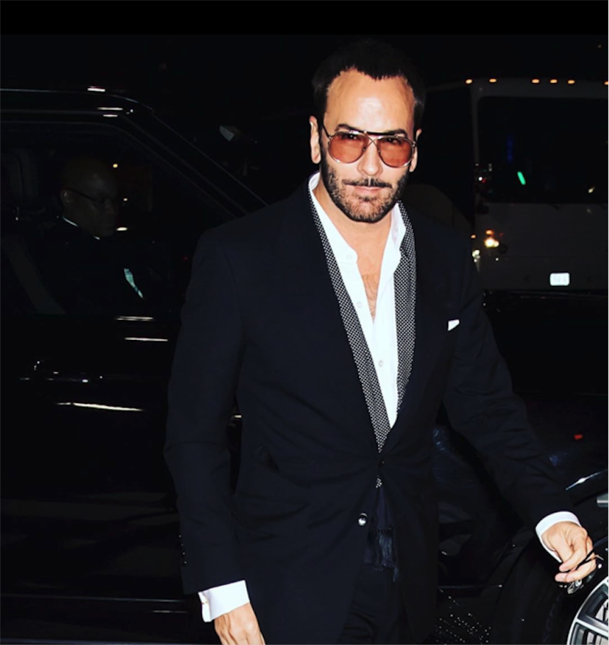 Tom Ford, new Chairman of the Council of Fashion Designers of America, held his Spring/Summer 2020 show in a disused subway station in New York #SuzyNYFW: Tom Ford Takes the Subway-1