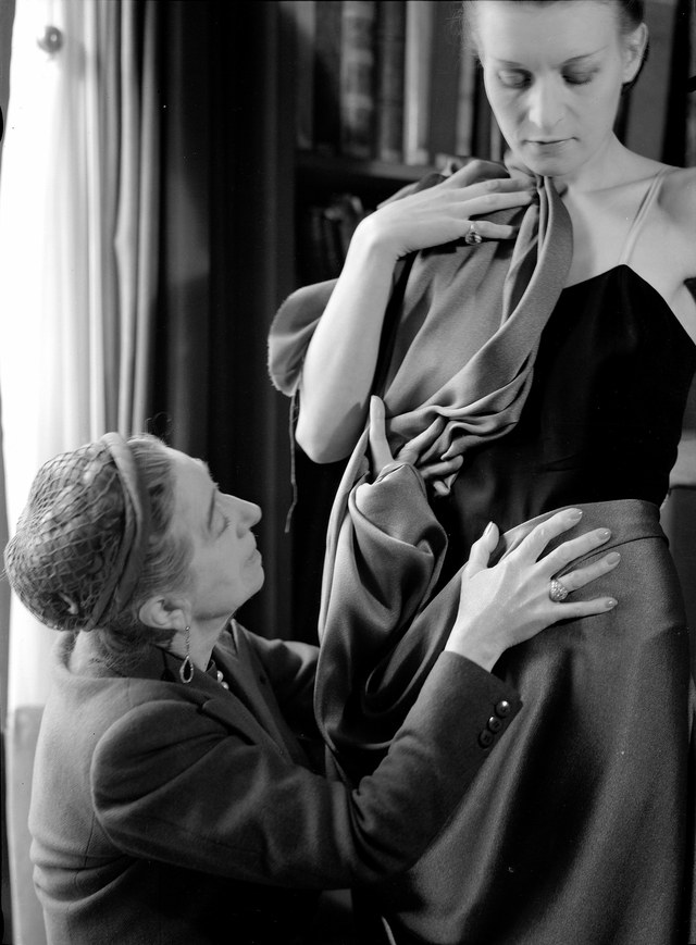 Jeanne Lanvin (1867–1946) drapes fabric on a model during a fitting at her atelier in Paris, 1930s Under Chinese Ownership, Lanvin Shows Signs Of A Turnaround-3