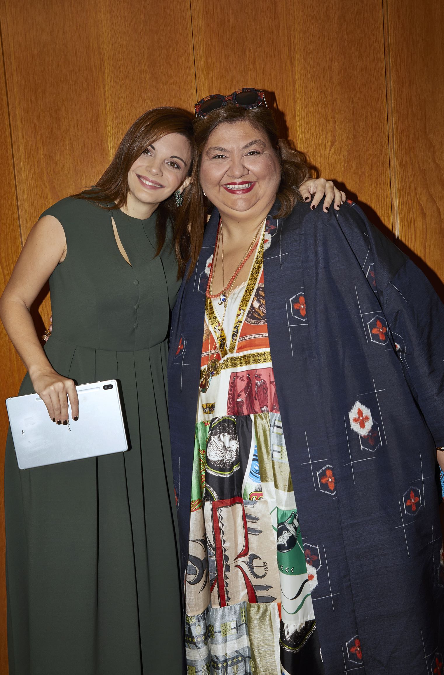 Thaleia Karafyllidou, Rianna Kounou Στα παρασκήνια του Change Makers του πρώτου συνεδρίου της Vogue Greece-2