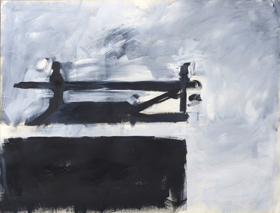 Γιάννης Κουνέλλης Untitled | Χωρίς τίτλο 1983 Λάδι σε χαρτί | 98 × 128 cm Κουνέλλης, Takis & παιδική φαντασία στις καλοκαιρινές εκθέσεις του Ιδρύματος Β&Ε Γουλανδρή-1