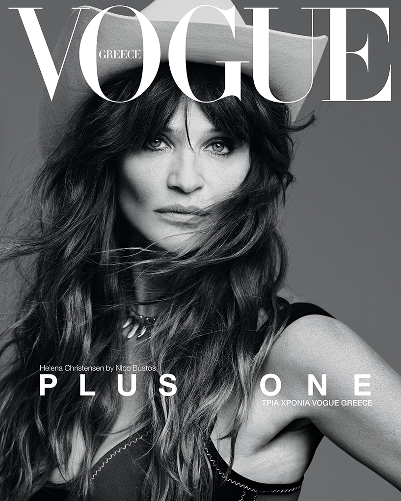 3 χρόνια Vogue Greece με cover stars τα supermodels Carla Bruni και Helena Christensen-2