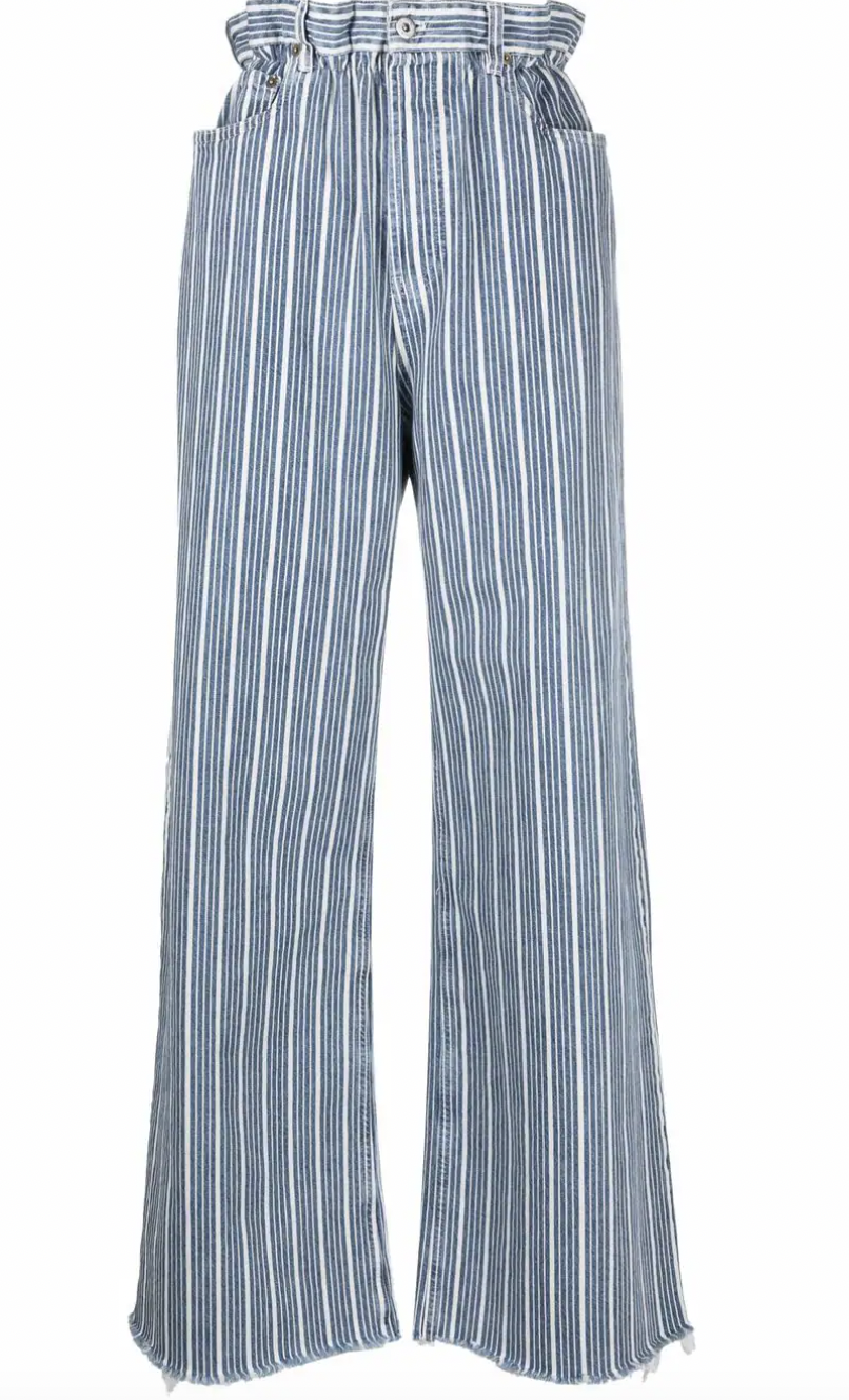 Striped τζιν: Το trend που φοράμε τώρα-2