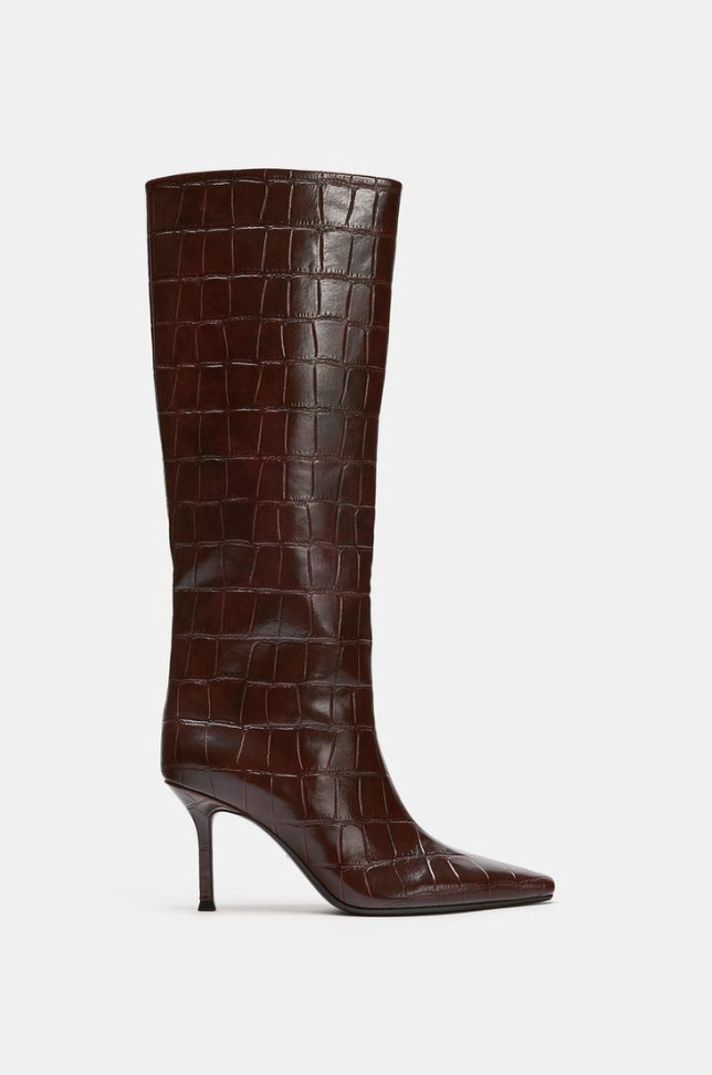 Eggplant boots