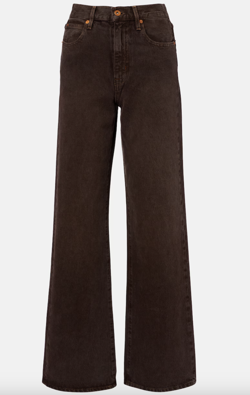 brown jeans